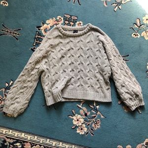 Moon & Madison sage green cropped sweater